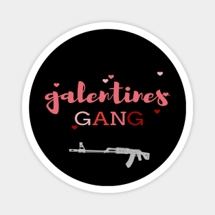 Retro 2022 Valentine's Day Galentines Gang Funny T-Shirt Magnet